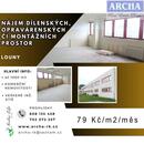 Nájem dílenských, opravárenských, montážních prostor, LOUNY (Dálnice D7), cena 79 CZK / m2 / měsíc, nabízí ARCHA realitní kancelář
