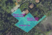 Prodej tří nemovitostí - pozemků, 2831 m2, OV, Měřín, okres Benešov., cena 3900000 CZK / objekt, nabízí 