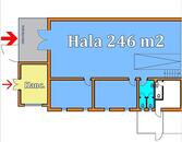 NÁJEM přízemního skladu 246 m2, kancelář, Praha 9, cena 142 CZK / m2 / měsíc, nabízí ARCHA - průmyslová kancelář