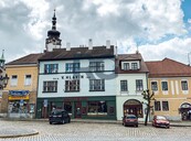 Pronájem bytu 1+kk, 35 m2, Alšovo nám., Písek, cena 10000 CZK / objekt / měsíc, nabízí RG Realitní kancelář s.r.o.