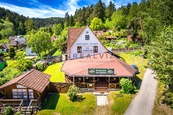 Zavedený penzion s restaurací, bytem a vodáckou noclehárnou v srdci Šumavy - Zátoň, Nahořany, okres Český Krumlov