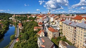 Prodej bytu 3+1 68 m2 v centru města s krásným výhledem a společným dvorem, ul. Budějovická, Tábor