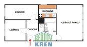 Prodej bytu 3+1, 68 m2, Kladno - Kročehlavy, cena 6290000 CZK / objekt, nabízí Realitní kancelář JUDr. Josef Křen