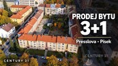 Prodej bytu 3+1, 72,8 m2, se dvěma sklepy a možností parkování, Preslova ulice, cena 5700000 CZK / objekt, nabízí 