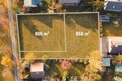 Prodej stavebních pozemků 1645 m2, vhodných k výstavbě dvou dvojdomů, Řitka, lokalita s dobrou dostupností do Prahy., cena 14790000 CZK / objekt, nabízí 