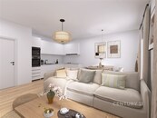 Pronájem prostorného bytu 2+kk s balkónem a garáží v novostavbě Plzeň, Skvrňany., cena 21000 CZK / objekt / měsíc, nabízí 