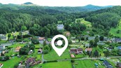Stavební pozemek 2 078 m2 v srdci Českého Švýcarska s projektem na výstavbu roubenky, cena 6000000 CZK / objekt, nabízí 