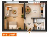 prodej bytu 1+1, 35 m2, Zahradní, Chomutov, cena 1850000 CZK / objekt, nabízí 