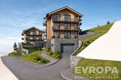 Projek se stavebním povolením na pozemeku 2341m2, 16 apatmánu a 17 garažových staní, Klínovec, Loučn, cena cena v RK, nabízí EVROPA realitní kancelář