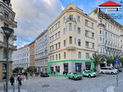 Pronájem rohového obchodu v centru Brna, Dominikánské náměstí (108,74 m2)