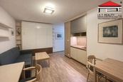 Pronájem vybaveného bytu 1+kk, 23 m2, Brno - Střed