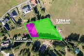 Prodej stavebního pozemku o celkové ploše 3294 m2 a zastavitelné ploše 1232 m2, cena 3294000 CZK / objekt, nabízí 