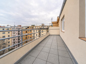 Pronájem luxusního bytu 1+kk s terasou na náměstí Jiřího z Lobkovic, Praha 3 - Vinohrady, zařízený, cena 7990000 CZK / objekt, nabízí Altoja Living, s.r.o.