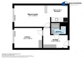Prodej bytu 2+kk, 41,15 m², Teplice, ulice Závětří 1672/4, cena 2000000 CZK / objekt, nabízí 