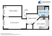 Byt 2+1 + parkovací místo, 43,50 m2, Krupka, ulice Dlouhá 660., cena 2900000 CZK / objekt, nabízí Macháček reality