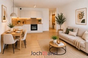 Pronájem byty 2+kk, 46 m2 + 12 m2 terasa - Hluboká nad Vltavou, cena 15000 CZK / objekt / měsíc, nabízí Jochmann reality
