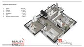Pronájem, byty/3+kk, 69 m2, Brandýs nad Labem-Stará Boleslav [ID 76610], cena 24800 CZK / objekt / měsíc, nabízí 