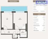 Prodej bytu 2+kk, pl. 44,8 m2, terasa 8 m2, 4. NP, Praha Michle, cena 5539000 CZK / objekt, nabízí ARCHA realitní kancelář