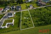 Prodej stavební parcely 797 m2 - Bystřice, cena 5290000 CZK / objekt, nabízí Qalive, s.r.o.