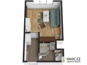Pronájem bytu 1+kk, 19,6 m, Liberec XIV-Ruprechtice, Na Pískovně 649/8, cena 8900 CZK / objekt / měsíc, nabízí 