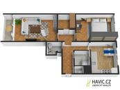 Pronájem bytu 2+1, 64,4 m², Liberec VI-Rochlice, Na Žižkově 634/66, cena 15900 CZK / objekt / měsíc, nabízí 