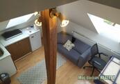 Pronájem atypického podkrovního bytu, Praha 10 Skalka, 5 minut od metra A., cena 16000 CZK / objekt / měsíc, nabízí Můj domov REALITY s.r.o.