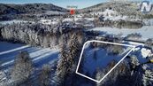 Prodej stavební parcely se stavebním povolením na 2 RD, 5.195 m2, Strážný, cena 9000000 CZK / objekt, nabízí NEMO reality, s.r.o.