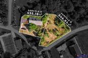 Stavební pozemky 535 m2 nebo 547 m2, možnost koupě samostatně i jako celek , cena 2150000 CZK / objekt, nabízí Hit Reality