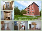 Pronájem bytu 1+kk s balkónem, ulice Gregorova, Ostrava, cena 7500 CZK / objekt / měsíc, nabízí 