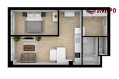 Pronájem moderního bytu 2+kk s venkovním nebo garážovým parkovacím stání ul. Provaznická, Opava