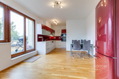 Pronájem krásného bytu 3+kk/terasa/balkon/2x GS, 89/66/10 m2, ul. Harlacherova, Praha 10 - Záběhlice, cena 37000 CZK / objekt / měsíc, nabízí 