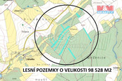 Prodej lesa, 98528 m2, Moraveč, cena 3650000 CZK / objekt, nabízí M&M reality holding a.s.