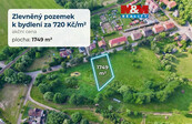 Prodej pozemku k bydlení, 1747 m2, Meziměstí, ul. Tovární