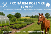 Pronájem pozemku Zahradnictví Ekofarma Pěstitelství Chov koní Jezdecké aktivity, cena 100 CZK / objekt / měsíc, nabízí 
