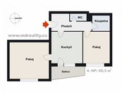 Pronájem bytu 2+1 v Třebíči, cena 17600 CZK / objekt / měsíc, nabízí 