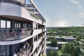 Nová pasivní byt 2+kk 57,1 m2 s balkonem v Horizontu Kamýk, Praha 12, cena 8606240 CZK / objekt, nabízí 