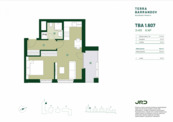 Nový pasivní byt 1+kk s lodžií v Terra Barrandov, Praha 5, cena 8333140 CZK / objekt, nabízí JRD Development s.r.o.