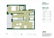 Nový pasivní byt 3+kk s lodžií v Terra Barrandov, Praha 5, cena 12112800 CZK / objekt, nabízí JRD Development s.r.o.
