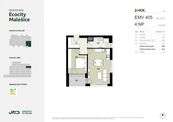 Světlé 2+kk ve 4. patře v novostavbě, cena 10517300 CZK / objekt, nabízí JRD Development s.r.o.