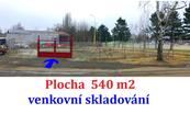 Nájem zpevněné plochy 540 m2, Oploceno, ostraha. Praha 9, cena 22000 CZK / objekt / měsíc, nabízí 