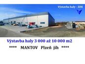 Výstavba skladů / výroby 3 000 až 10 000 m2, Mantov u Plzně., cena 135 CZK / m2 / měsíc, nabízí ARCHA - průmyslová kancelář
