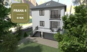 Prodej čtyřpodlažní vily 8+kk, 330 m2 | Terasa, garáž, zahrada | Praha 4 - Modřany, cena 23000000 CZK / objekt, nabízí 