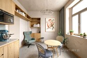 Zcela nová jednotka o dispozici 1+kk, 1.patro, Rezidence Pod Vlachovkou, Kobylisy, cena 3161600 CZK / objekt, nabízí CENTURY 21 Ruby