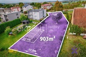 Prodej pozemky pro bydlení, 903 m2 - Fryšták