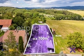 Prodej stavebního pozemku 700 m2, Veselá u Zlína