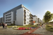 Pronájem bytu 1+kk velikosti 36 m2 s balkonem ve 3.NP budovy v Triangl Living Parku v Plzni, cena 14900 CZK / objekt / měsíc, nabízí BYTY Západ, s.r.o.