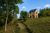 Prodej projektu dřevostavby 80 m2 + terasa na pozemku 664 m2 v Praze 5 - Slivenec., cena 4090000 CZK / objekt, nabízí 