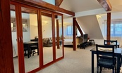 Pronájem zařízeného podkrovního bytu 1+kk (61m2), ul. Gorkého, Brno - Veveří