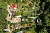 Prodej zahrady s projektem chaty 64 m, Zlín - Příluky, cena 2500000 CZK / objekt, nabízí 
