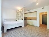 PRONÁJEM BYTU 1+KK, ZAŘÍZENÝ, VLASTNÍ ZAHRÁDKA, PARKOVÁNÍ - MIKULOV, UL. 28. ŘÍJNA, cena 12900 CZK / objekt / měsíc, nabízí 